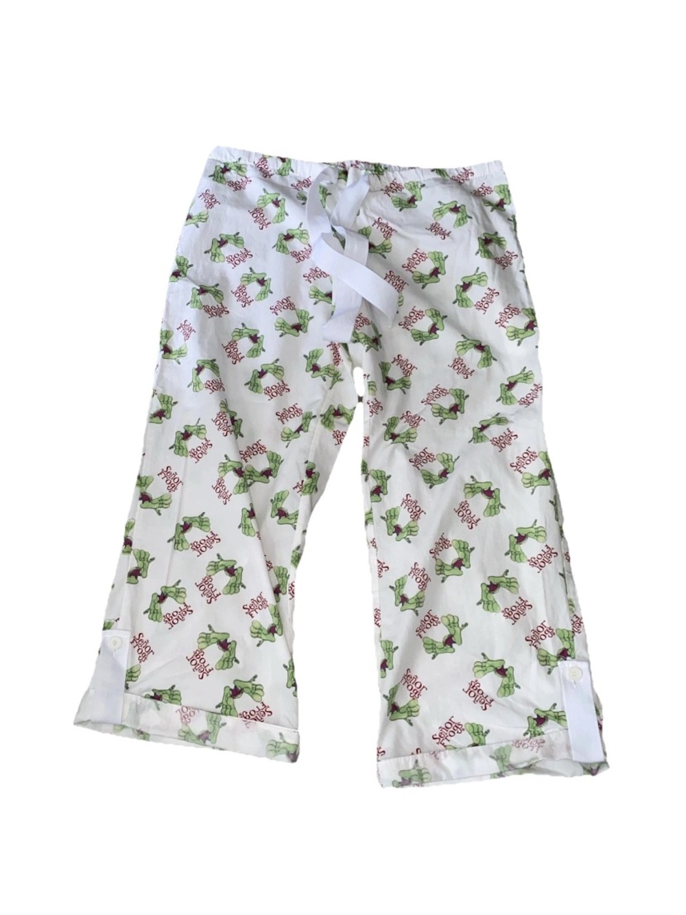 Senor‎ Frogs Bahamas Sleepwear Pajama Bottoms Frogs Feet Size Large Cotton
